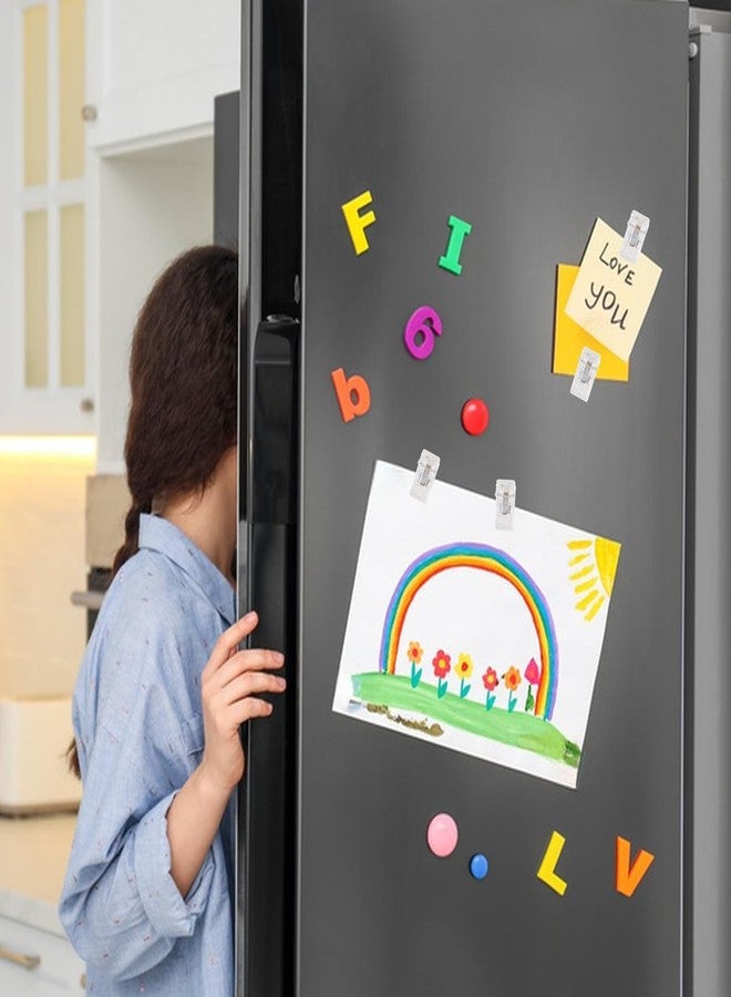 مجموعة علاقات نسيج مكونة من 70 قطعة، 50 مشبكًا ذاتيًا اللصق + 25 مشبكًا مغناطيسيًا، مشابك جدارية لتعليق الصور والملصقات والمنسوجات الجدارية دون إتلاف الجدران، مثالية للمنزل والمكتب والمستأجرين، حلول ديكور بدون مسامير - Image 5